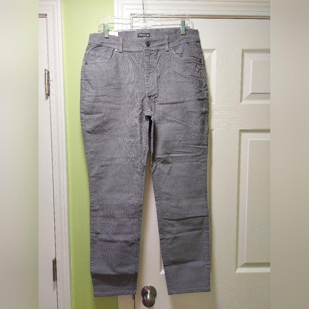 Toad&Co Karuna Cord Skinny Pants, sz 12, Storm (Gray/Blue), Women's